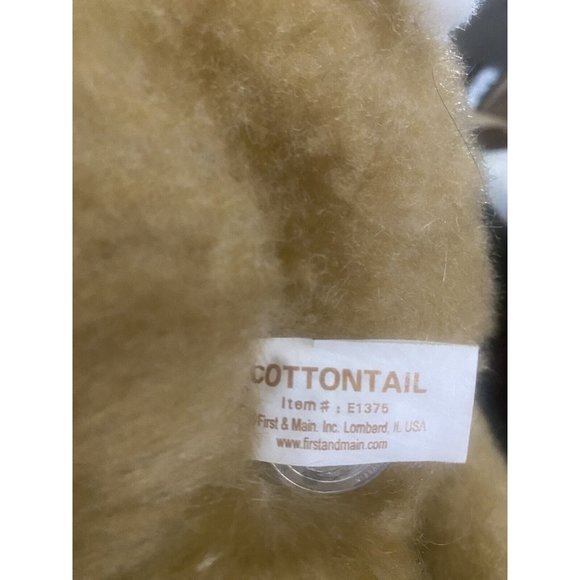 Cottontail Bunny First &Main Plush Stuffed Animal 10” - Picture 6 of 9